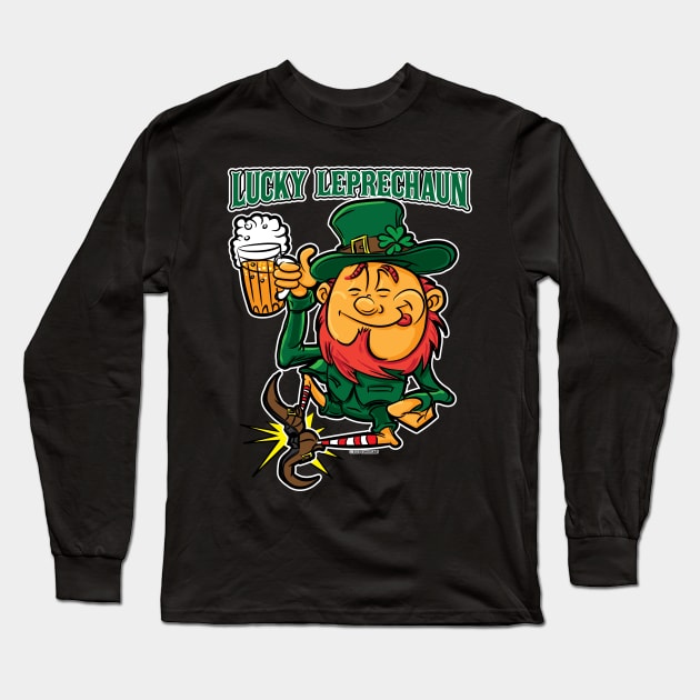 Lucky Leprechaun Long Sleeve T-Shirt by eShirtLabs